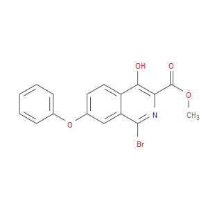 METHYL 1-BROMO-4-HYDROXY-7-PHENOXYISOQUINOLINE-3-CARBOXYLATE