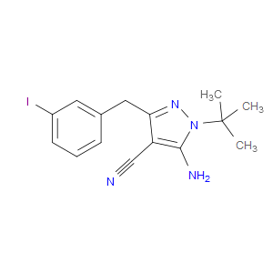 5-AMINO-1-(TERT-BUTYL)-3-(3-IODOBENZYL)-1H-PYRAZOLE-4-CARBONITRILE