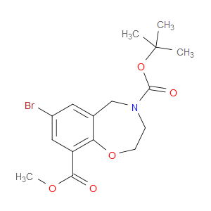4-TERT-BUTYL 9-METHYL 7-BROMO-2,3-DIHYDROBENZO[F][1,4]OXAZEPINE-4,9(5H)-DICARBOXYLATE