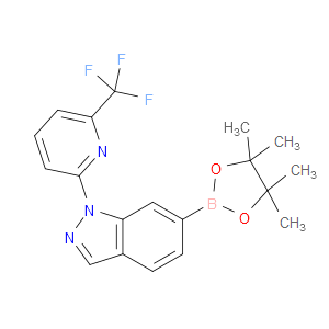 6-(4,4,5,5-TETRAMETHYL-1,3,2-DIOXABOROLAN-2-YL)-1-(6-(TRIFLUOROMETHYL)PYRIDIN-2-YL)-1H-INDAZOLE
