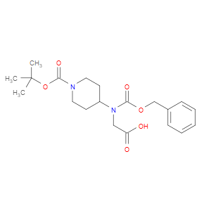 2-(((BENZYLOXY)CARBONYL)(1-(TERT-BUTOXYCARBONYL)PIPERIDIN-4-YL)AMINO)ACETIC ACID - Click Image to Close