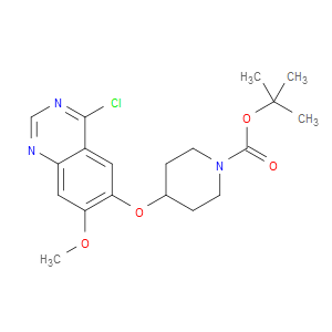 TERT-BUTYL 4-[(4-CHLORO-7-METHOXYQUINAZOLIN-6-YL)OXY]PIPERIDINE-1-CARBOXYLATE - Click Image to Close