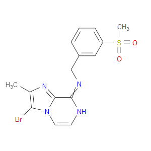 3-BROMO-2-METHYL-N-(3-(METHYLSULFONYL)BENZYL)IMIDAZO[1,2-A]PYRAZIN-8-AMINE