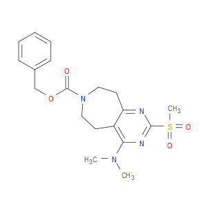 BENZYL 4-(DIMETHYLAMINO)-2-(METHYLSULFONYL)-8,9-DIHYDRO-5H-PYRIMIDO[4,5-D]AZEPINE-7(6H)-CARBOXYLATE