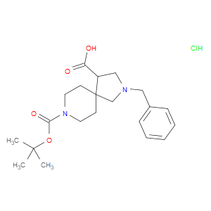 2-BENZYL-8-(TERT-BUTOXYCARBONYL)-2,8-DIAZASPIRO[4.5]DECANE-4-CARBOXYLIC ACID HYDROCHLORIDE - Click Image to Close