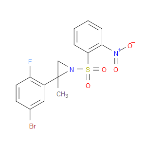 2-(5-BROMO-2-FLUOROPHENYL)-2-METHYL-1-((2-NITROPHENYL)SULFONYL)AZIRIDINE