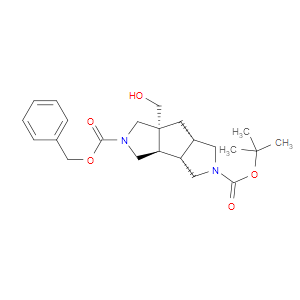 RACEMIC-(3AS,3BR,6AR,7AS)-5-BENZYL 2-TERT-BUTYL 6A-(HYDROXYMETHYL)OCTAHYDRO-1H-CYCLOPENTA[1,2-C:3,4-C']DIPYRROLE-2,5-DICARBOXYLATE - Click Image to Close