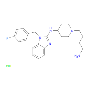 N-(1-(4-AMINOBUTYL)PIPERIDIN-4-YL)-1-(4-FLUOROBENZYL)-1H-BENZO[D]IMIDAZOL-2-AMINE HCL
