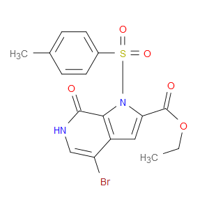ETHYL 4-BROMO-7-OXO-1-TOSYL-6,7-DIHYDRO-1H-PYRROLO[2,3-C]PYRIDINE-2-CARBOXYLATE