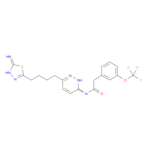 N-(6-(4-(5-AMINO-1,3,4-THIADIAZOL-2-YL)BUTYL)PYRIDAZIN-3-YL)-2-(3-(TRIFLUOROMETHOXY)PHENYL)ACETAMIDE