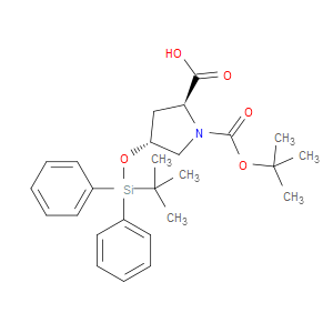(2S,4R)-1-(TERT-BUTOXYCARBONYL)-4-((TERT-BUTYLDIPHENYLSILYL)OXY)PYRROLIDINE-2-CARBOXYLIC ACID - Click Image to Close