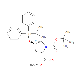 (2S,4R)-1-TERT-BUTYL2-METHYL4-((TERT-BUTYLDIPHENYLSILYL)OXY)PYRROLIDINE-1,2-DICARBOXYLATE