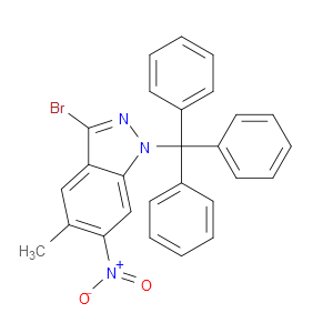 3-BROMO-5-METHYL-6-NITRO-1-TRITYL-1H-INDAZOLE - Click Image to Close