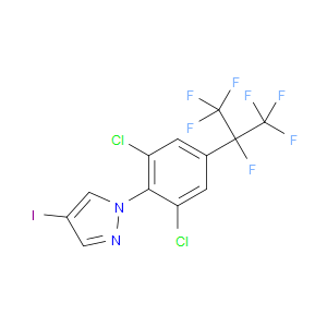 1-(2,6-DICHLORO-4-(PERFLUOROPROPAN-2-YL)PHENYL)-4-IODO-1H-PYRAZOLE