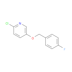 2-CHLORO-5-((4-FLUOROBENZYL)OXY)PYRIDINE - Click Image to Close