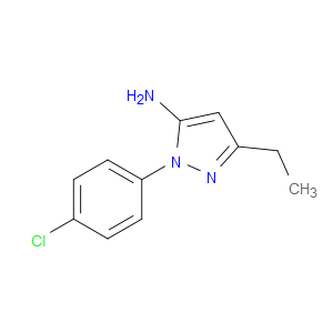 1-(4-CHLOROPHENYL)-3-ETHYL-1H-PYRAZOL-5-AMINE