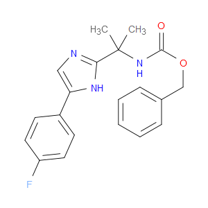 BENZYL (2-(4-(4-FLUOROPHENYL)-1H-IMIDAZOL-2-YL)PROPAN-2-YL)CARBAMATE