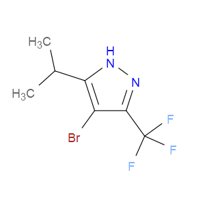 4-BROMO-5-ISO-PROPYL-3-(TRIFLUOROMETHYL)-1H-PYRAZOLE - Click Image to Close