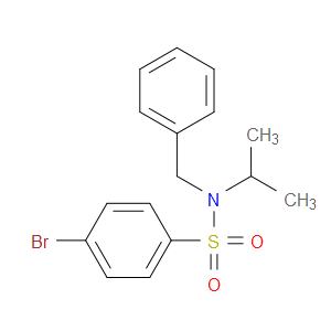 4-BROMO-N-(1-METHYLETHYL)-N-(PHENYLMETHYL)-BENZENESULFONAMIDE