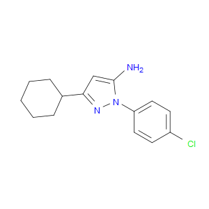 1-(4-CHLOROPHENYL)-3-CYCLOHEXYL-1H-PYRAZOL-5-AMINE