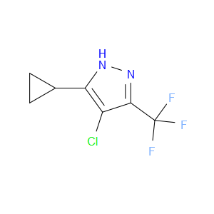 4-CHLORO-5-CYCLOPROPYL -3-(TRIFLUOROMETHYL)-1H-PYRAZOLE - Click Image to Close