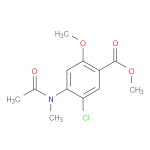 METHYL 4-(ACETYLMETHYLAMINO)-5-CHLORO-2-METHOXYBENZOATE