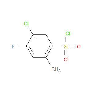 5-CHLORO-4-FLUORO-2-METHYLBENZENESULFONYL CHLORIDE