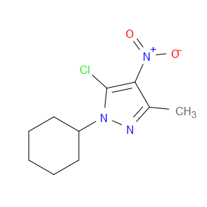 5-CHLORO-1-CYCLOHEXYL-3-METHYL-4-NITRO-1H-PYRAZOLE - Click Image to Close