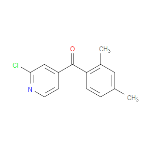 (2-CHLOROPYRIDIN-4-YL)(2,4-DIMETHYLPHENYL)METHANONE - Click Image to Close