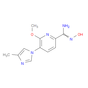 (Z)-N'-HYDROXY-6-METHOXY-5-(4-METHYL-1H-IMIDAZOL-1-YL)PICOLINIMIDAMIDE