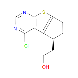 (S)-2-(4-CHLORO-6,7-DIHYDRO-5H-CYCLOPENTA[4,5]THIENO[2,3-D]PYRIMIDIN-5-YL)ETHANOL