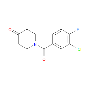 1-(3-CHLORO-4-FLUOROBENZOYL)PIPERIDIN-4-ONE