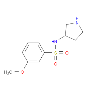 3-METHOXY-N-(PYRROLIDIN-3-YL)BENZENE-1-SULFONAMIDE - Click Image to Close