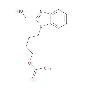 4-(2-(HYDROXYMETHYL)-1H-BENZO[D]IMIDAZOL-1-YL)BUTYL ACETATE - Click Image to Close