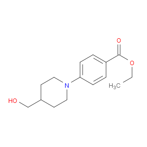 ETHYL 4-(4-(HYDROXYMETHYL)PIPERIDIN-1-YL)BENZOATE - Click Image to Close