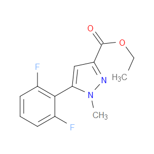 ETHYL 5-(2,6-DIFLUOROPHENYL)-1-METHYL-1H-PYRAZOLE-3-CARBOXYLATE - Click Image to Close