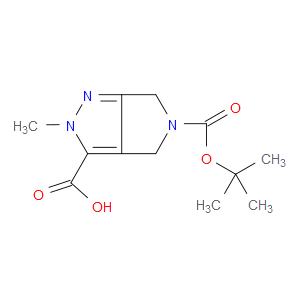 5-(TERT-BUTOXYCARBONYL)-2-METHYL-2,4,5,6-TETRAHYDROPYRROLO[3,4-C]PYRAZOLE-3-CARBOXYLIC ACID - Click Image to Close