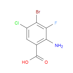 2-AMINO-4-BROMO-5-CHLORO-3-FLUOROBENZOIC ACID