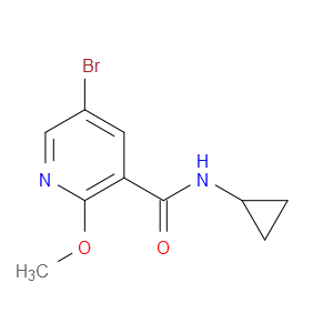 5-BROMO-N-CYCLOPROPYL-2-METHOXYNICOTINAMIDE - Click Image to Close