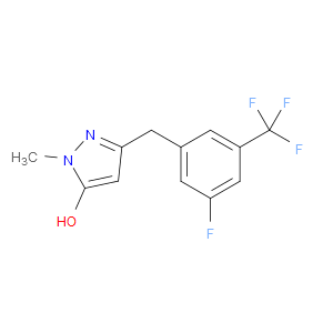 3-(3-FLUORO-5-(TRIFLUOROMETHYL)BENZYL)-1-METHYL-1H-PYRAZOL-5-OL