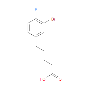 5-(3-BROMO-4-FLUOROPHENYL)PENTANOIC ACID - Click Image to Close