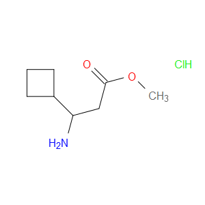 METHYL 3-AMINO-3-CYCLOBUTYLPROPANOATE HYDROCHLORIDE - Click Image to Close