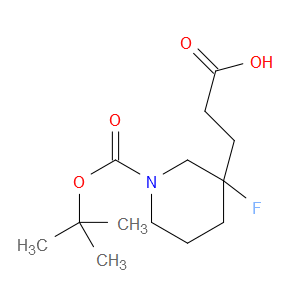 3-(1-(TERT-BUTOXYCARBONYL)-3-FLUOROPIPERIDIN-3-YL)PROPANOIC ACID - Click Image to Close