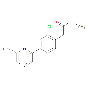 METHYL 2-(2-CHLORO-4-(6-METHYLPYRIDIN-2-YL)PHENYL)ACETATE