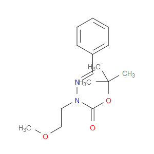 (E)-TERT-BUTYL 2-BENZYLIDENE-1-(2-METHOXYETHYL)HYDRAZINECARBOXYLATE