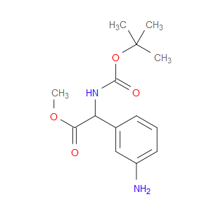 METHYL 2-(3-AMINOPHENYL)-2-((TERT-BUTOXYCARBONYL)AMINO)ACETATE