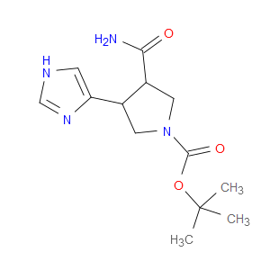 TERT-BUTYL 3-CARBAMOYL-4-(1H-IMIDAZOL-4-YL)PYRROLIDINE-1-CARBOXYLATE