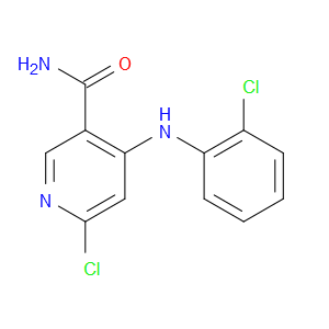 6-CHLORO-4-((2-CHLOROPHENYL)AMINO)NICOTINAMIDE