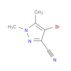 4-BROMO-1,5-DIMETHYL-1H-PYRAZOLE-3-CARBONITRILE - Click Image to Close