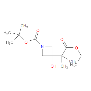TERT-BUTYL 3-(1-ETHOXY-2-METHYL-1-OXOPROPAN-2-YL)-3-HYDROXYAZETIDINE-1-CARBOXYLATE